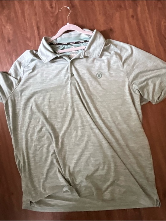 Hurley Other - Hurley Men's Heather Sage Polo Shirt - Light Green